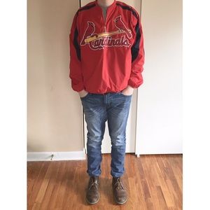 mlb pullover windbreaker